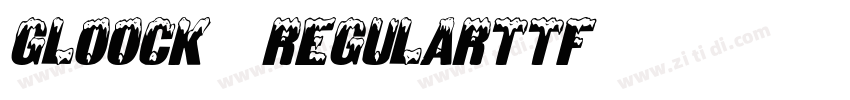 Gloock  Regularttf字体转换